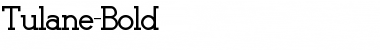 Tulane-Bold Regular Font Title Preview