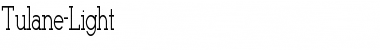 Tulane-Light Regular Font Title Preview