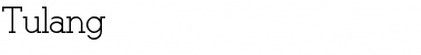 Tulang Regular Font Title Preview