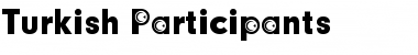Turkish Participants Regular Font Title Preview