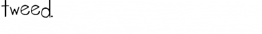 tweed. normal Font Title Preview