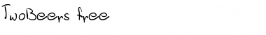 TwoBeers free Font Title Preview