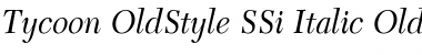 Tycoon OldStyle SSi Italic Old Style Figures Font Title Preview