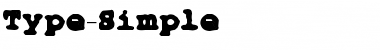 Type-Simple Regular Font Title Preview
