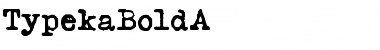 TypekaBoldA Regular Font Title Preview