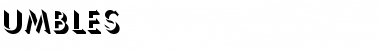 Umbles Regular Font Title Preview