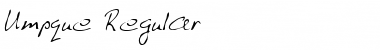 Umpque Regular Font Title Preview