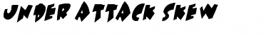Under attack skew Regular Font Title Preview