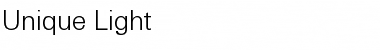 Unique Light Regular Font Title Preview