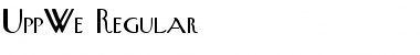 UppWe Regular Font Title Preview