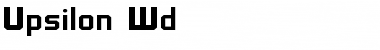 Upsilon Wd Regular Font Title Preview