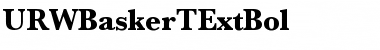 URWBaskerTExtBol Regular Font Title Preview
