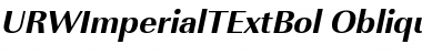 URWImperialTExtBol Oblique Font Title Preview