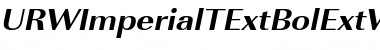 URWImperialTExtBolExtWid Oblique Font Title Preview
