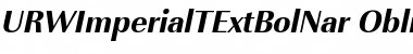 URWImperialTExtBolNar Oblique Font Title Preview