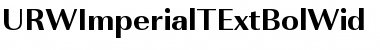 URWImperialTExtBolWid Regular Font Title Preview
