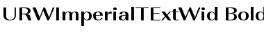 URWImperialTExtWid Bold Font Title Preview