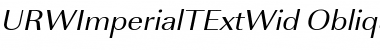 URWImperialTExtWid Oblique Font Title Preview