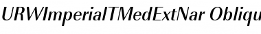 URWImperialTMedExtNar Oblique Font Title Preview