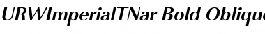 URWImperialTNar Bold Oblique Font Title Preview
