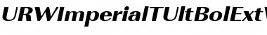 URWImperialTUltBolExtWid Oblique Font Title Preview