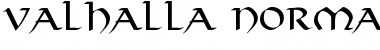 Valhalla Normal Font Title Preview