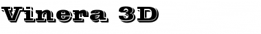 Vinera 3D Normal Font Title Preview