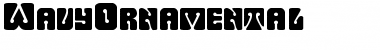 WavyOrnamental Regular Font Title Preview
