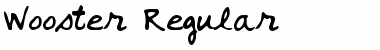 Wooster Regular Font Title Preview