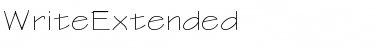 WriteExtended Regular Font Title Preview