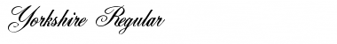 Yorkshire Regular Font Title Preview