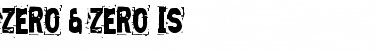 Zero & Zero Is Regular Font Title Preview