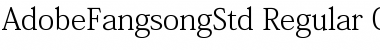 Adobe Fangsong Std R Font Title Preview