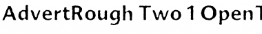 AdvertRough Two Font Title Preview
