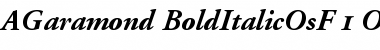 Adobe Garamond Bold Italic Oldstyle Figures Font Title Preview