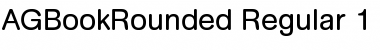 AG Book Rounded Regular Font Title Preview