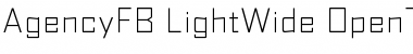 AgencyFB LightWide Font Title Preview