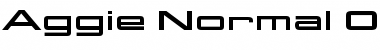Aggie Normal Font Title Preview