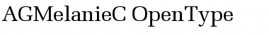 AGMelanieC Regular Font Title Preview