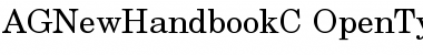 AGNewHandbookC Regular Font Title Preview