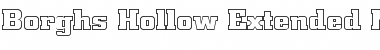 BorghsHollowExtended Normal Font Title Preview