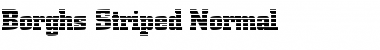 BorghsStriped Normal Font Title Preview