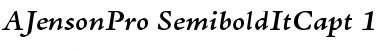 Adobe Jenson Pro Semibold Italic Caption Font Title Preview