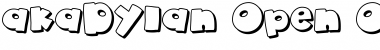 akaDylan Open Regular Font Title Preview