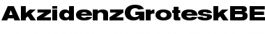 Berthold Akzidenz Grotesk Bold Extended Font Title Preview