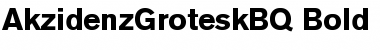 Akzidenz-Grotesk BQ Bold Font Title Preview