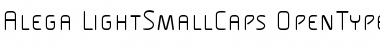Alega-LightSmallCaps Regular Font Title Preview