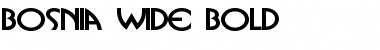 Bosnia Wide Bold Font Title Preview