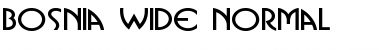 Bosnia Wide Normal Font Title Preview