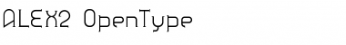 ALEX2 Regular Font Title Preview
